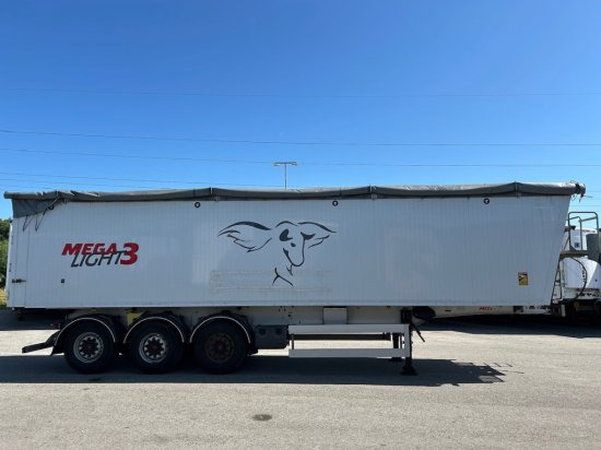 MEGA Light Alu-Kippmulde 55m³, Kombiklappe, SAF-Achsen, 1-A Liftachse, Rollplane - Tipper semi-trailer: picture 4 MEGA Light Alu-Kippmulde 55m³, Kombiklappe, SAF-Achsen, 1-A Liftachse, Rollplane - Tipper semi-trailer: picture 4
