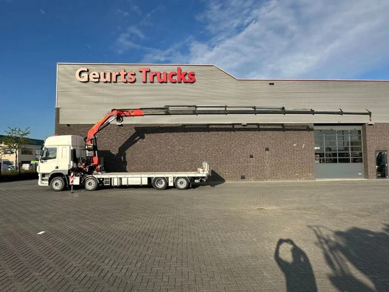 DAF CF 450 8X2 OPRIJWAGEN/MACHINE TRANSPORTER + PALFINGER PK 29002 G KRAAN/KRAN/CRANE/GRUA - Crane truck: picture 1 DAF CF 450 8X2 OPRIJWAGEN/MACHINE TRANSPORTER + PALFINGER PK 29002 G KRAAN/KRAN/CRANE/GRUA - Crane truck: picture 1