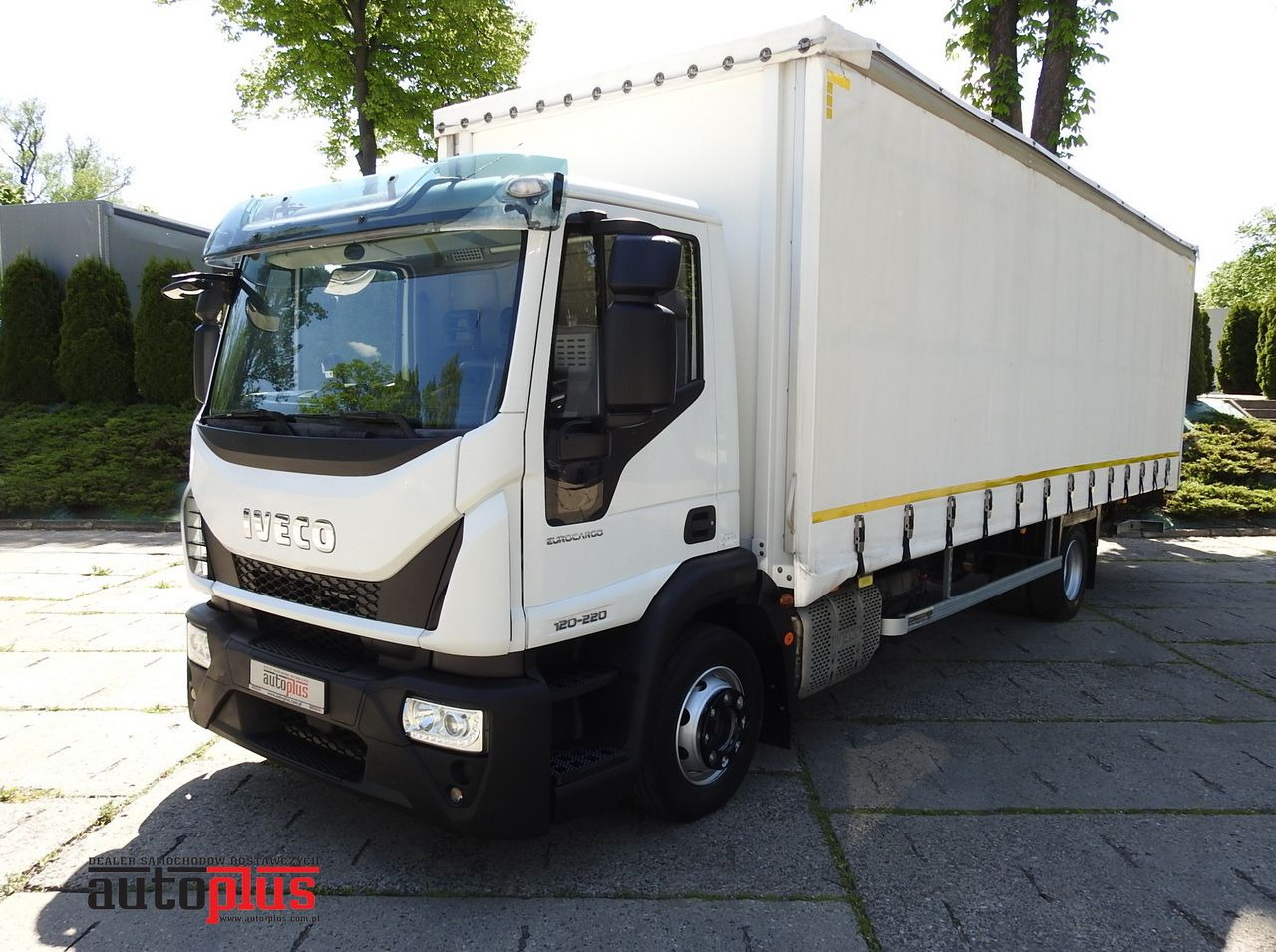 Curtain side van IVECO EUROCARGO 120 - 220 TARPAULIN LIFT 20 PALLETS LED LIGHTS AUTOMATIC TRANSMISSION HI-MATIC TWIN WHEELS AIR CONDITIONING  220HP: picture 1