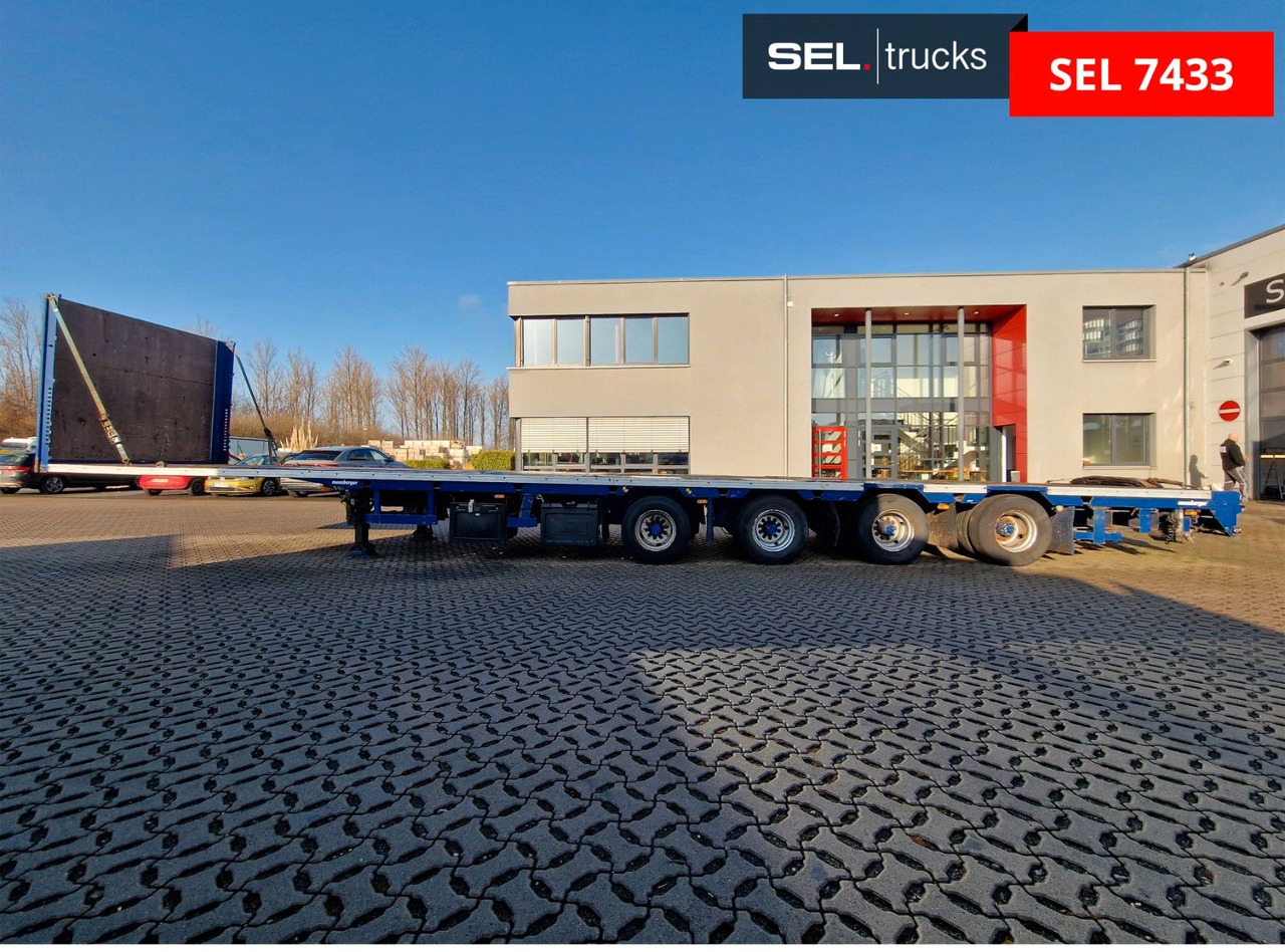 Dropside/ Flatbed semi-trailer Meusburger MPS-4 / Lenkachse / Liftachse: picture 9