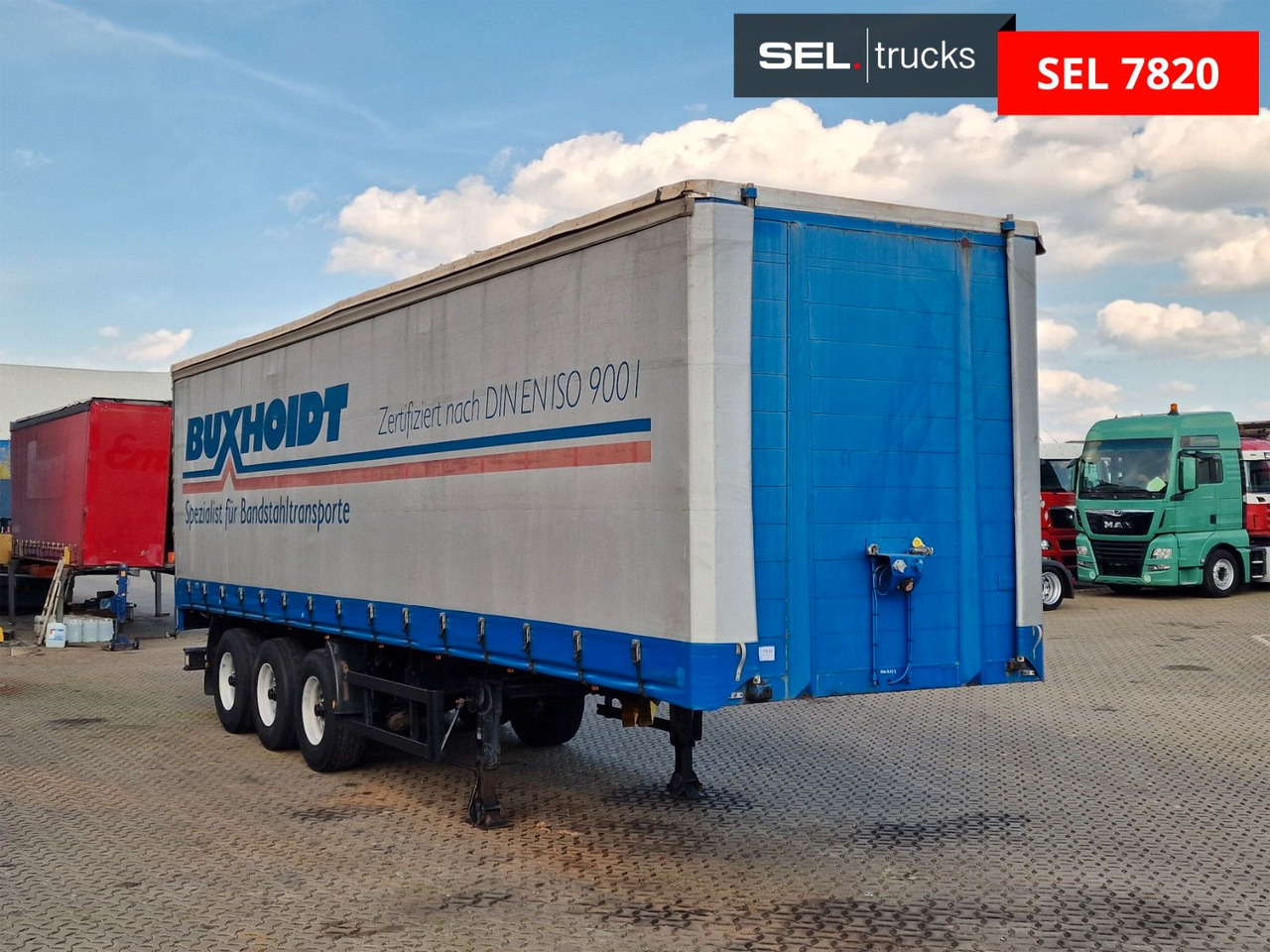 Schmidt Hagen SPC/39/E/10,5 / Coilmulde / Lenk-Liftachse - Curtainsider semi-trailer: picture 4 Schmidt Hagen SPC/39/E/10,5 / Coilmulde / Lenk-Liftachse - Curtainsider semi-trailer: picture 4