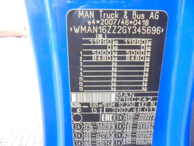 MAN TGM 12.250 NL TRUCK on lease MAN TGM 12.250 NL TRUCK: picture 14