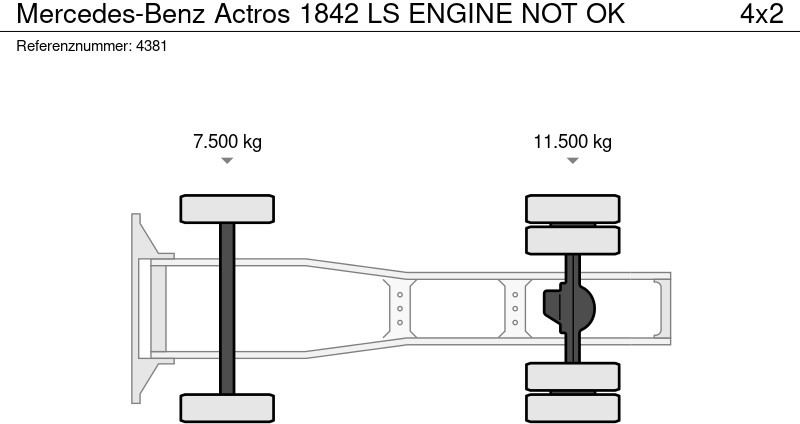 Tractor unit Mercedes-Benz Actros 1842 LS ENGINE NOT OK: picture 19 Tractor unit Mercedes-Benz Actros 1842 LS ENGINE NOT OK: picture 19