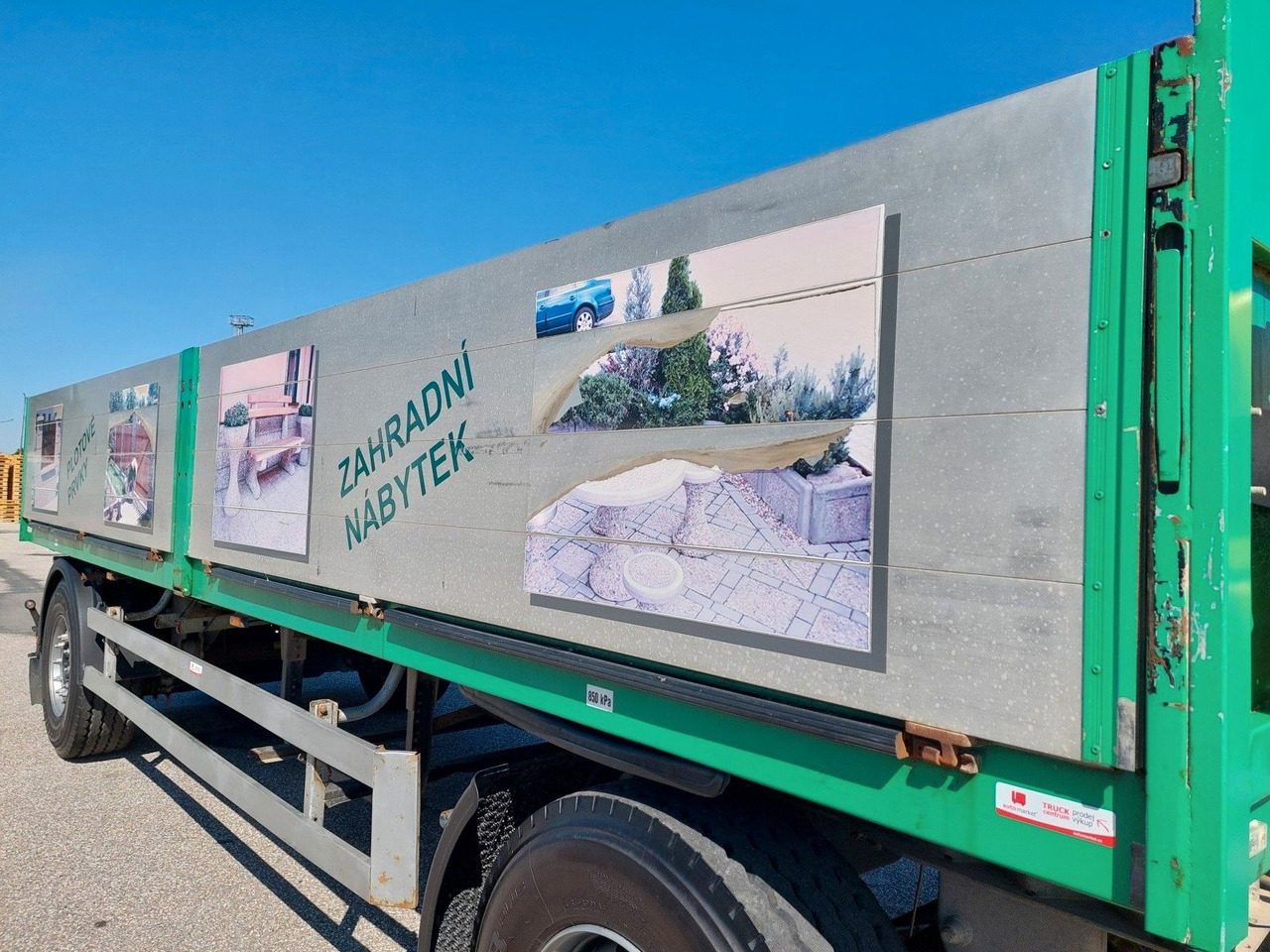 Dropside/ Flatbed trailer Schmitz Cargobull Gotha AFW18 Baustoffanhänger: picture 6
