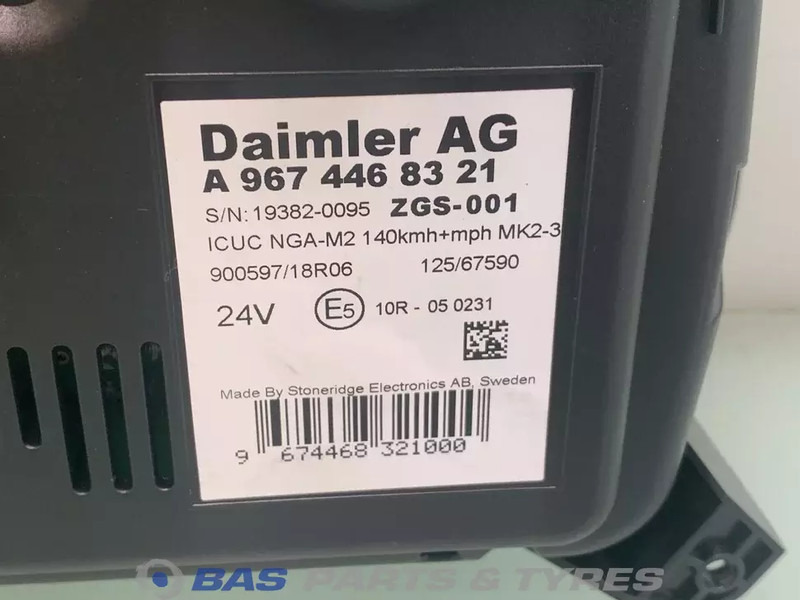 Mercedes-Benz Atego MP4 Instrumentencluster Mercedes A 967 446 83 21 - Dashboard for Truck: picture 3 Mercedes-Benz Atego MP4 Instrumentencluster Mercedes A 967 446 83 21 - Dashboard for Truck: picture 3