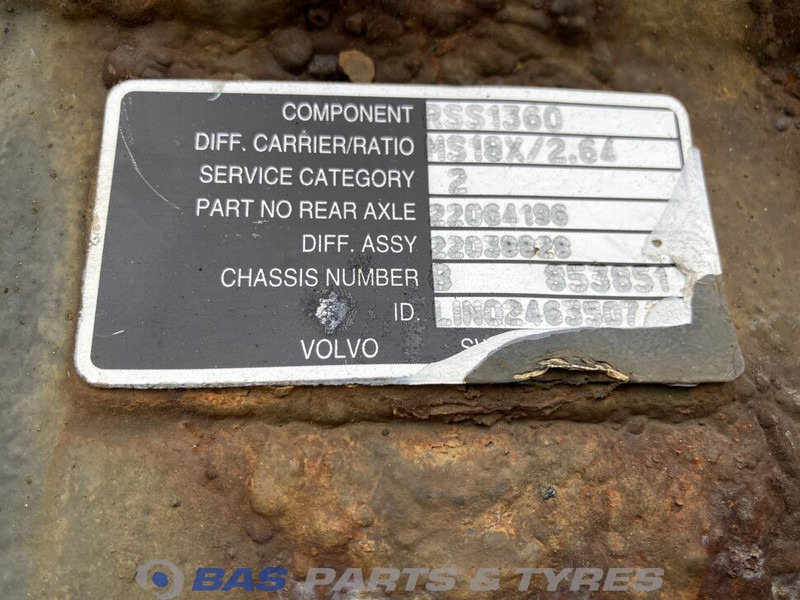 Meritor Differentieel Volvo RSS1360 P13180 - Differential gear for Truck: picture 5 Meritor Differentieel Volvo RSS1360 P13180 - Differential gear for Truck: picture 5