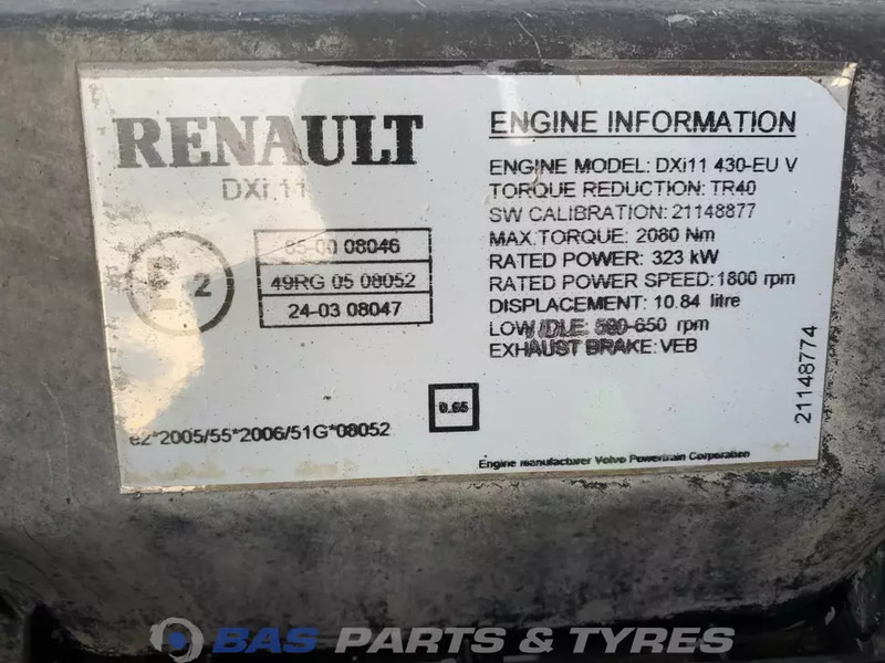 Renault Premium Euro 4-5 - Engine for Truck: picture 5 Renault Premium Euro 4-5 - Engine for Truck: picture 5