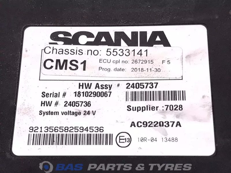 Scania ECU CMS Regeleenheid Scania 2570114 - Electrical system for Truck: picture 3 Scania ECU CMS Regeleenheid Scania 2570114 - Electrical system for Truck: picture 3