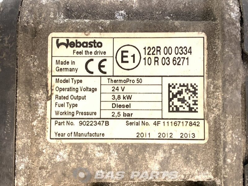 Webasto TP50 Standkachel A 001 830 31 20 - Heating/ Ventilation for Truck: picture 5 Webasto TP50 Standkachel A 001 830 31 20 - Heating/ Ventilation for Truck: picture 5