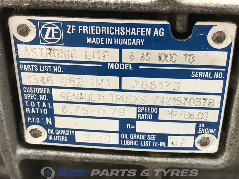 ZF D-Serie Renault 6AS1000 TO Ecotronic mid Versnellingsbak ATO1056 - Gearbox for Truck: picture 5 ZF D-Serie Renault 6AS1000 TO Ecotronic mid Versnellingsbak ATO1056 - Gearbox for Truck: picture 5