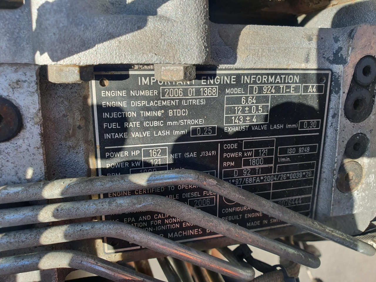 LIEBHERR D924 TI E A4 - Engine for Construction machinery: picture 5 LIEBHERR D924 TI E A4 - Engine for Construction machinery: picture 5