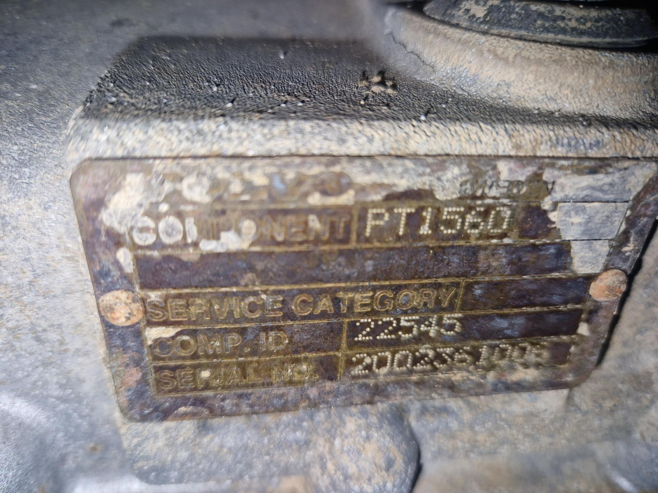 VOLVO PT1560 (VOLVO A25D) - Transmission for Articulated dumper: picture 3 VOLVO PT1560 (VOLVO A25D) - Transmission for Articulated dumper: picture 3