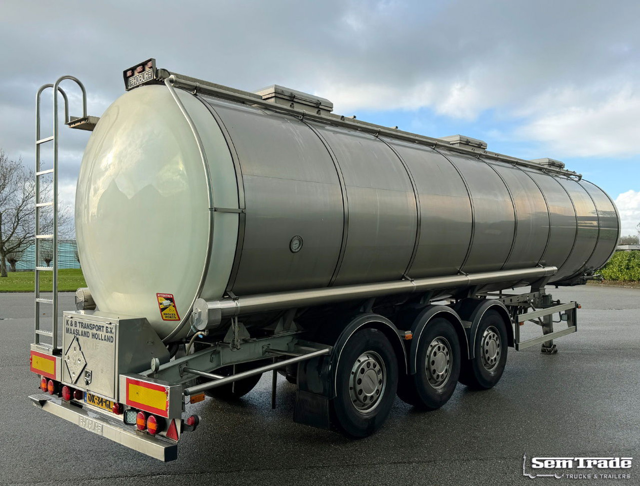 Burg 37.300 Liter 3 Compartments Disc Brakes Super Condition NL Trailer - Tank semi-trailer: picture 5 Burg 37.300 Liter 3 Compartments Disc Brakes Super Condition NL Trailer - Tank semi-trailer: picture 5