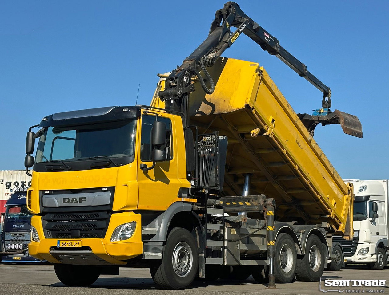 DAF CF 410 FAT 6X4 188.000 KM Palfinger 17 TON/Meter Kraan 2 Zijdige Ruizeveld K - Crane truck: picture 1 DAF CF 410 FAT 6X4 188.000 KM Palfinger 17 TON/Meter Kraan 2 Zijdige Ruizeveld K - Crane truck: picture 1