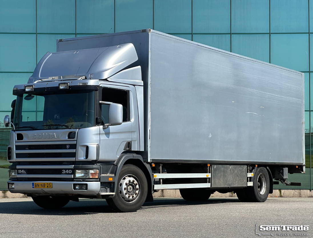 Scania P114-340 Burgers Isolated BOX Tail Lift 850 x 250 x 270 CM Inside Holland - Box truck: picture 1 Scania P114-340 Burgers Isolated BOX Tail Lift 850 x 250 x 270 CM Inside Holland - Box truck: picture 1