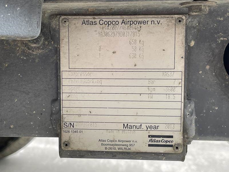 Atlas-Copco XAS 37 KD - Air compressor: picture 5 Atlas-Copco XAS 37 KD - Air compressor: picture 5
