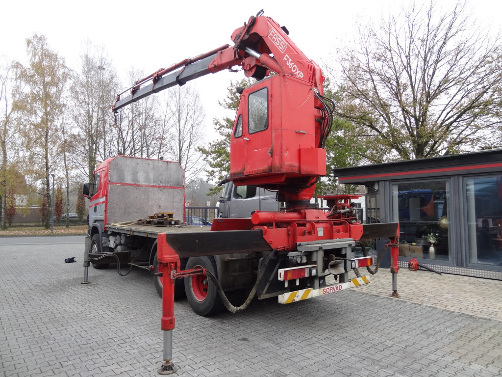 Crane truck, Dropside/ Flatbed truck Scania R144 460 6X4 Fassi 360 bis 25 Meter: picture 14