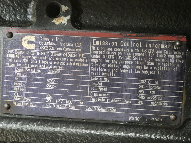 Engine for Construction machinery Cummins QSK23-C  CPL 2858 Engine (Plant) for Hitachi/Komatsu: picture 11