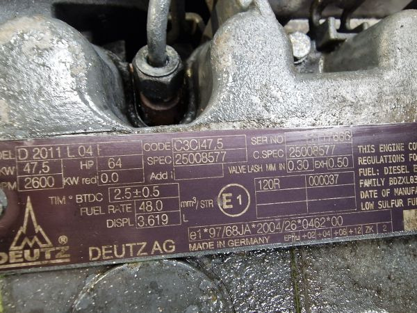 Deutz D2011 L04 Engine (Plant) - Engine for Construction machinery: picture 3 Deutz D2011 L04 Engine (Plant) - Engine for Construction machinery: picture 3