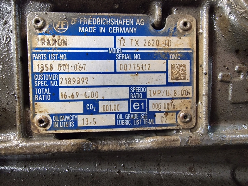 Gearbox ZF Traxon 12TX2620TD DAF Spec Gearbox: picture 11