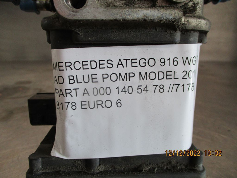 Mercedes-Benz A 000 140 54 78 // 71 78 // 81 78 AD BLUE POMP EURO 6 ATEGO - Fuel system for Truck: picture 3 Mercedes-Benz A 000 140 54 78 // 71 78 // 81 78 AD BLUE POMP EURO 6 ATEGO - Fuel system for Truck: picture 3