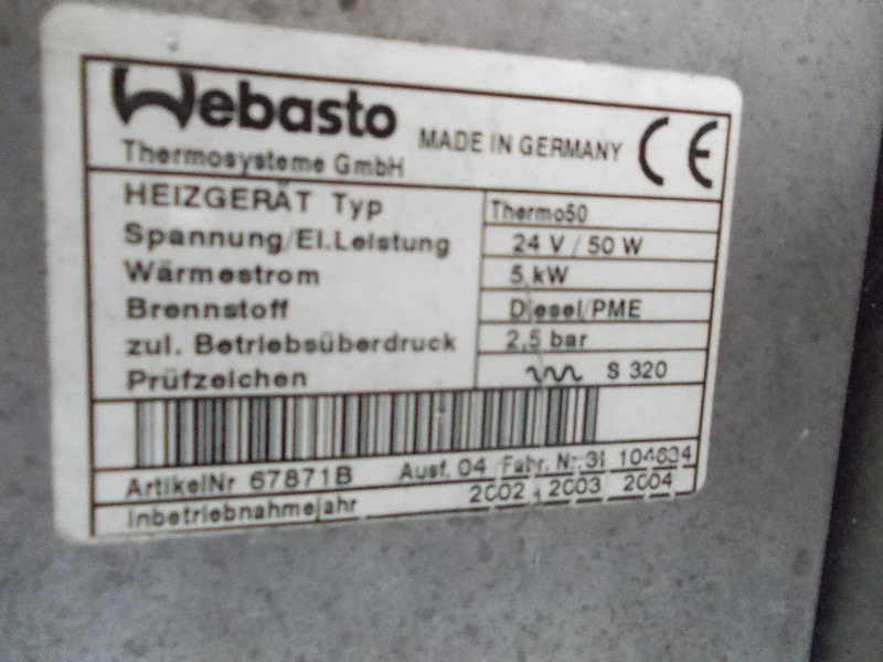 Mercedes-Benz VARIA A 002 830 34 61 STANDKACHEL - Heating/ Ventilation for Truck: picture 5 Mercedes-Benz VARIA A 002 830 34 61 STANDKACHEL - Heating/ Ventilation for Truck: picture 5