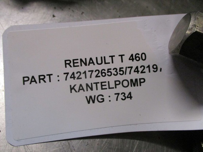 Renault 7421726535 Kantel Pomp - Hydraulics for Truck: picture 3 Renault 7421726535 Kantel Pomp - Hydraulics for Truck: picture 3