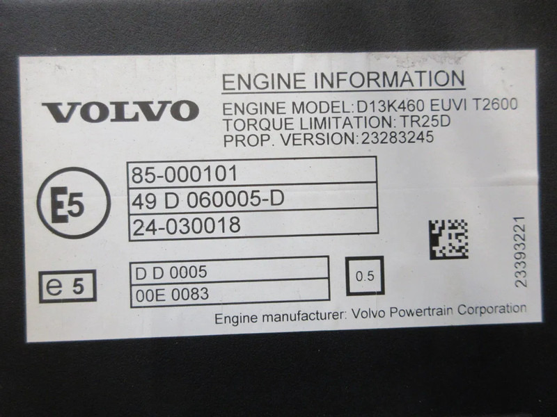 Volvo 23420948 // 85002432 // 85008432 // 85002480 // 85008480 // 23283245 / D 13K 460 - Engine for Truck: picture 5 Volvo 23420948 // 85002432 // 85008432 // 85002480 // 85008480 // 23283245 / D 13K 460 - Engine for Truck: picture 5