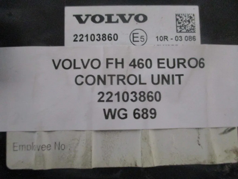 Volvo FH 460 22103860 CONTROL UNIT EURO 6 - Electrical system for Truck: picture 2 Volvo FH 460 22103860 CONTROL UNIT EURO 6 - Electrical system for Truck: picture 2