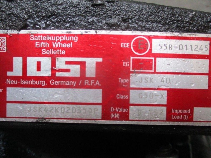 Jost JSK 40 // 55R-011245 JSK 40 // 55R-011245 DAF CF MODEL 2021 - Fifth wheel coupling for Truck: picture 2 Jost JSK 40 // 55R-011245 JSK 40 // 55R-011245 DAF CF MODEL 2021 - Fifth wheel coupling for Truck: picture 2
