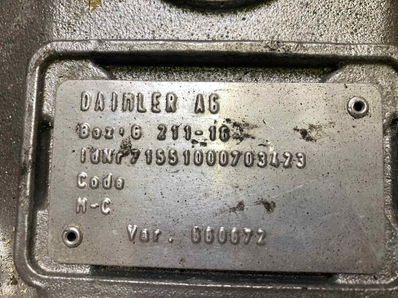 MERCEDES BENZ G211-16/G0231-16 - Gearbox: picture 5 MERCEDES BENZ G211-16/G0231-16 - Gearbox: picture 5