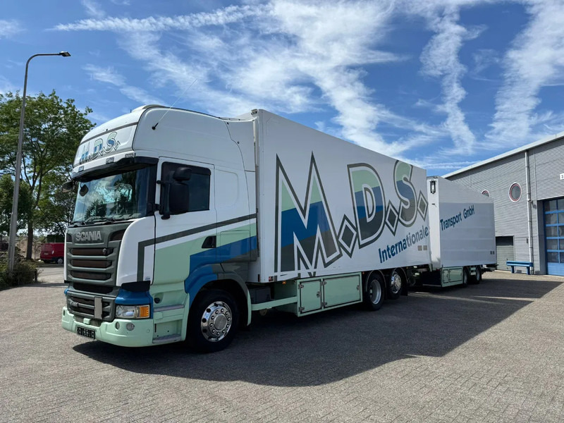 Scania R450 / RETARDER / ISOLATED GERMAN FLOWER COMBI / THROUGH-LOADING SYSTEM / 2XPLATFORM / LIFT+LENKACHSE / LWDS / EURO-6 / 2014 - Refrigerator truck: picture 1 Scania R450 / RETARDER / ISOLATED GERMAN FLOWER COMBI / THROUGH-LOADING SYSTEM / 2XPLATFORM / LIFT+LENKACHSE / LWDS / EURO-6 / 2014 - Refrigerator truck: picture 1