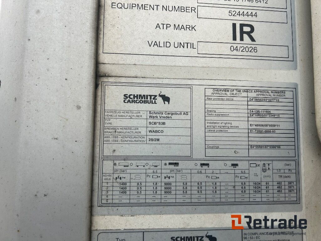 Refrigerator semi-trailer 2020 Kjøl/fys SCHMITZ CARGOBULL SKO 24/L - 13.4 FP COOL V7: picture 10 Refrigerator semi-trailer 2020 Kjøl/fys SCHMITZ CARGOBULL SKO 24/L - 13.4 FP COOL V7: picture 10