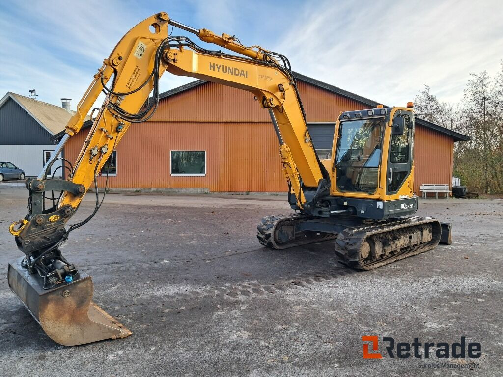 Crawler excavator Gravemaskine Hyundai  Robex 80 Cr 9A inkl. Sortergrab, tilt skovl og 3 skovle: picture 1