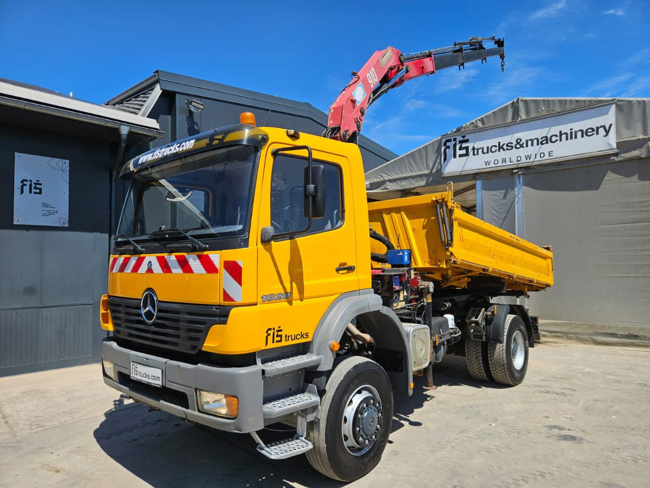 Mercedes-Benz Atego 1828 AK meiller tipper 4x4 - crane 9.5M - remote control - Tipper: picture 1 Mercedes-Benz Atego 1828 AK meiller tipper 4x4 - crane 9.5M - remote control - Tipper: picture 1