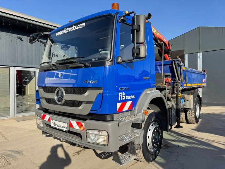 Mercedes-Benz Axor 1829 K 4x2 meiller tipper - crane PK8501 remote - Tipper: picture 1 Mercedes-Benz Axor 1829 K 4x2 meiller tipper - crane PK8501 remote - Tipper: picture 1