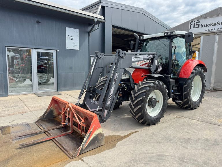 Steyr 6140 Profi 4x4 aut. arm + bucket - Farm tractor: picture 1 Steyr 6140 Profi 4x4 aut. arm + bucket - Farm tractor: picture 1
