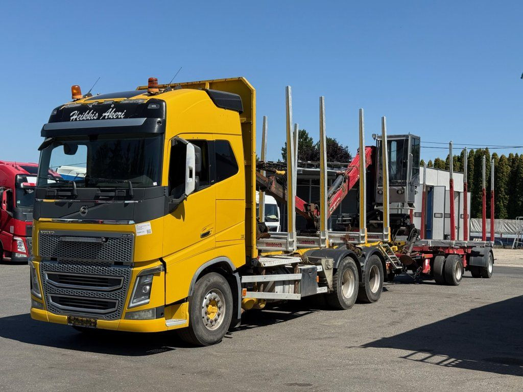 Volvo FH 16 750 6x4 + Fliegl - Timber truck, Crane truck: picture 1 Volvo FH 16 750 6x4 + Fliegl - Timber truck, Crane truck: picture 1