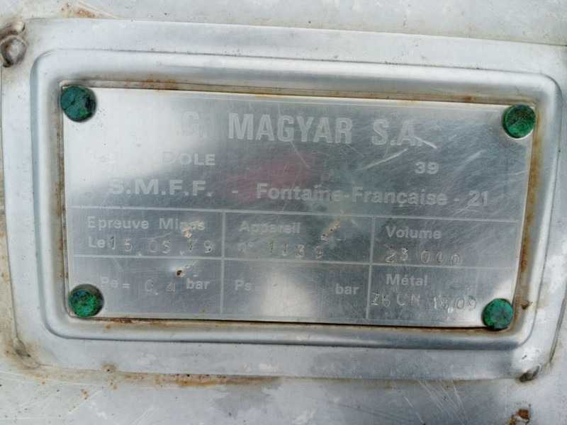 Tank semi-trailer for transportation of food Magyar Food Tank 23000L: picture 16