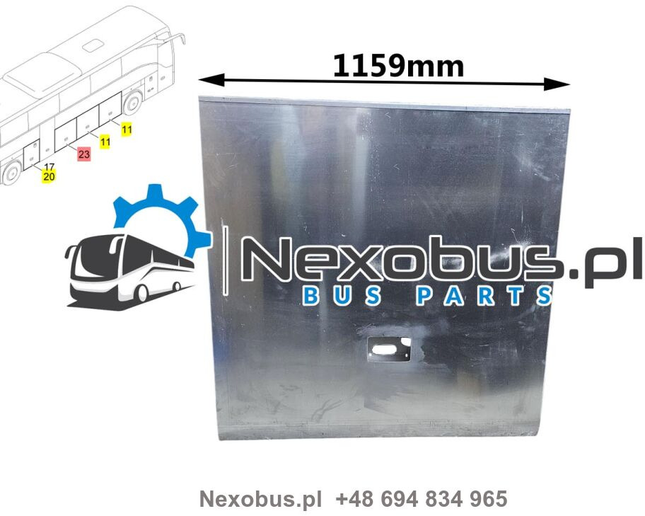 Klapa boczna bagażnika Mercedes Tourismo prawa szerokość 1159 mm - Fender for Bus: picture 1 Klapa boczna bagażnika Mercedes Tourismo prawa szerokość 1159 mm - Fender for Bus: picture 1