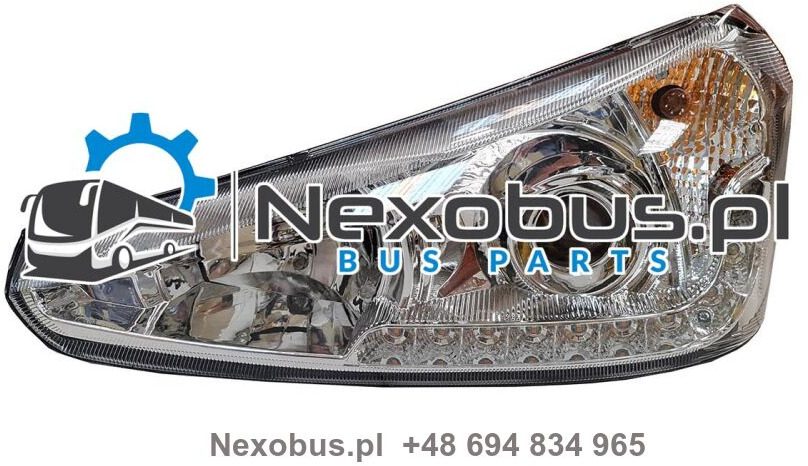 Reflektor Scania Irizar PB z lampa do jazdy dziennej i kierunkowskazem LED lewa - Headlight for Bus: picture 1 Reflektor Scania Irizar PB z lampa do jazdy dziennej i kierunkowskazem LED lewa - Headlight for Bus: picture 1