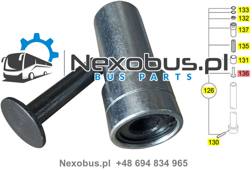 Tulejka z łożyskiem drzwi Mercedes Tourismo Travego Setra 4.. - Door and parts for Bus: picture 1 Tulejka z łożyskiem drzwi Mercedes Tourismo Travego Setra 4.. - Door and parts for Bus: picture 1