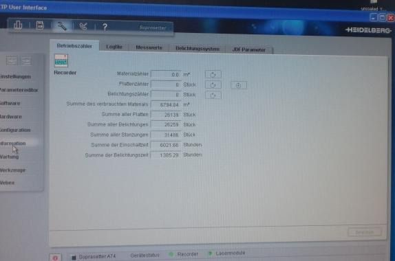 Heidelberg Suprasetter A 74 Thermal CtP System - Printing machinery: picture 2 Heidelberg Suprasetter A 74 Thermal CtP System - Printing machinery: picture 2