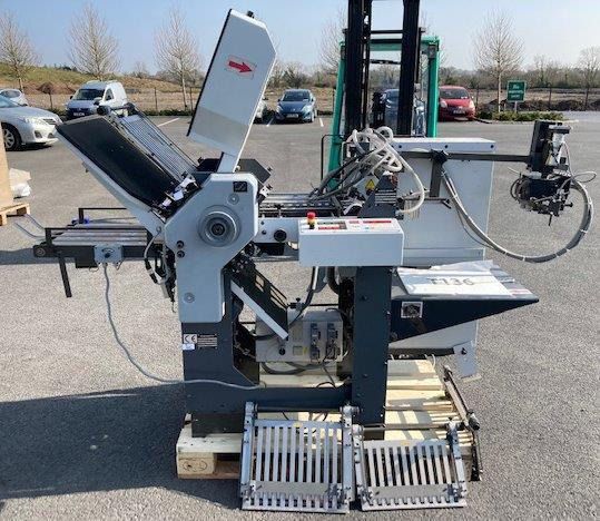 Small Sized Pharmaceutical pocket folding Machine HEIDELBERG STAHLFOLDER Ti 36-6-F-T with STA-30 and additional Kbi-36 crossfold - Folding machine: picture 1 Small Sized Pharmaceutical pocket folding Machine HEIDELBERG STAHLFOLDER Ti 36-6-F-T with STA-30 and additional Kbi-36 crossfold - Folding machine: picture 1