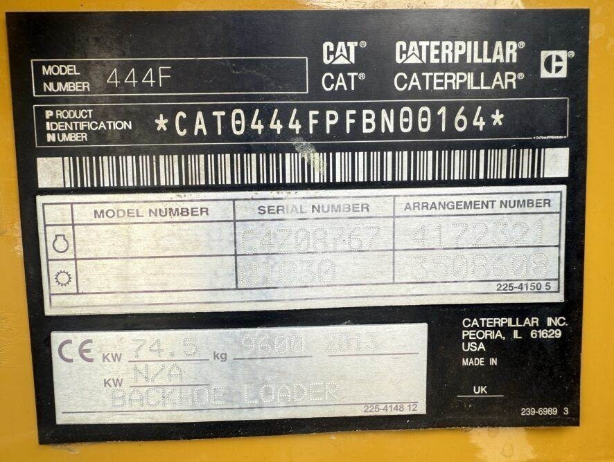 Backhoe loader CAT 444F: picture 14