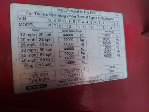 2012 King Low Loader Trailer - Other machinery: picture 4 2012 King Low Loader Trailer - Other machinery: picture 4