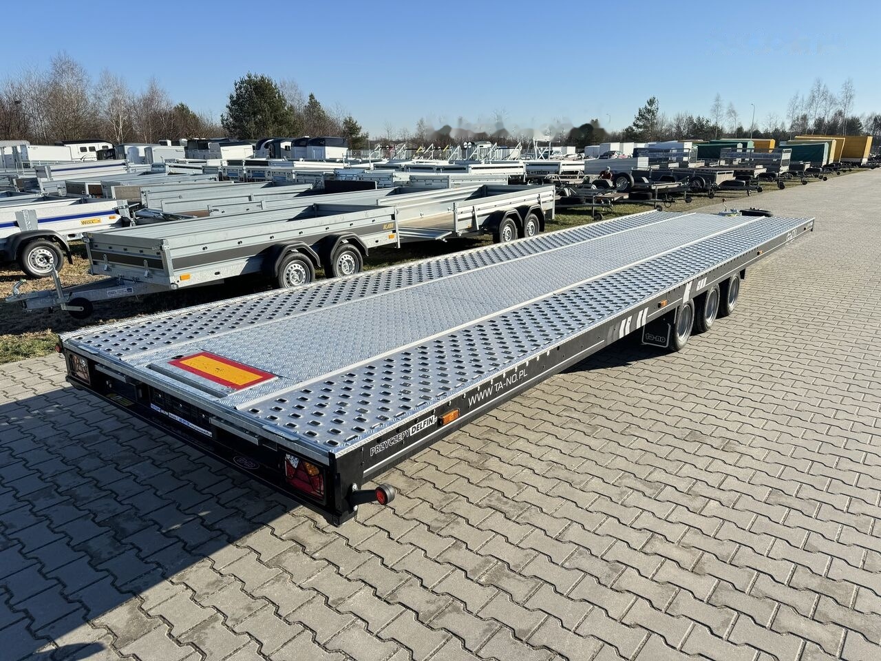 New Autotransporter trailer TA-NO TRIO 35.85 FT PREMIUM trailer for 2 cars black coated: picture 18