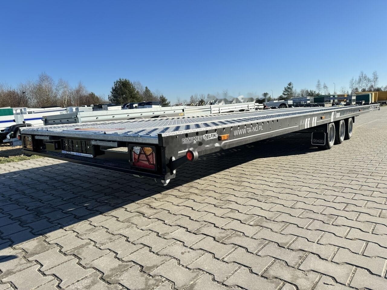 New Autotransporter trailer TA-NO TRIO 35.85 FT PREMIUM trailer for 2 cars black coated: picture 25
