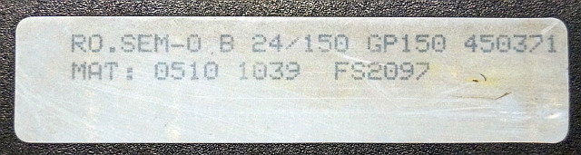 Caterpillar 05101039 | Controller Sem Zero RO Sem-0 B 24/150 GP150 450371 FS2097 - ECU for Material handling equipment: picture 2 Caterpillar 05101039 | Controller Sem Zero RO Sem-0 B 24/150 GP150 450371 FS2097 - ECU for Material handling equipment: picture 2