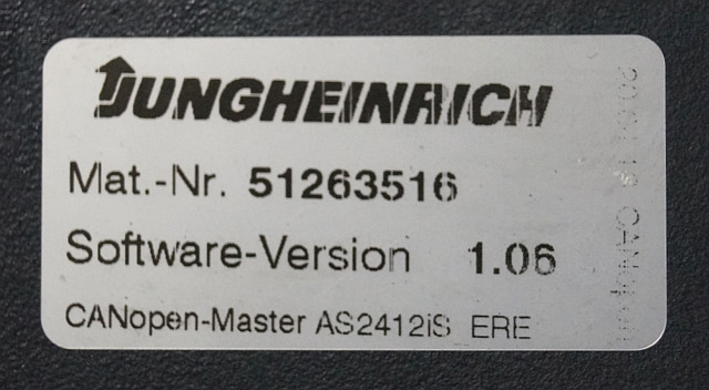 Jungheinrich 51226801 | Rij/hef/stuur regeling drive/lift/steering controller A - ECU for Material handling equipment: picture 3 Jungheinrich 51226801 | Rij/hef/stuur regeling drive/lift/steering controller A - ECU for Material handling equipment: picture 3